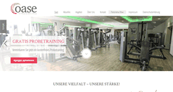 Desktop Screenshot of oase-fitness.de