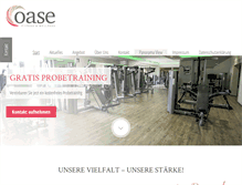 Tablet Screenshot of oase-fitness.de